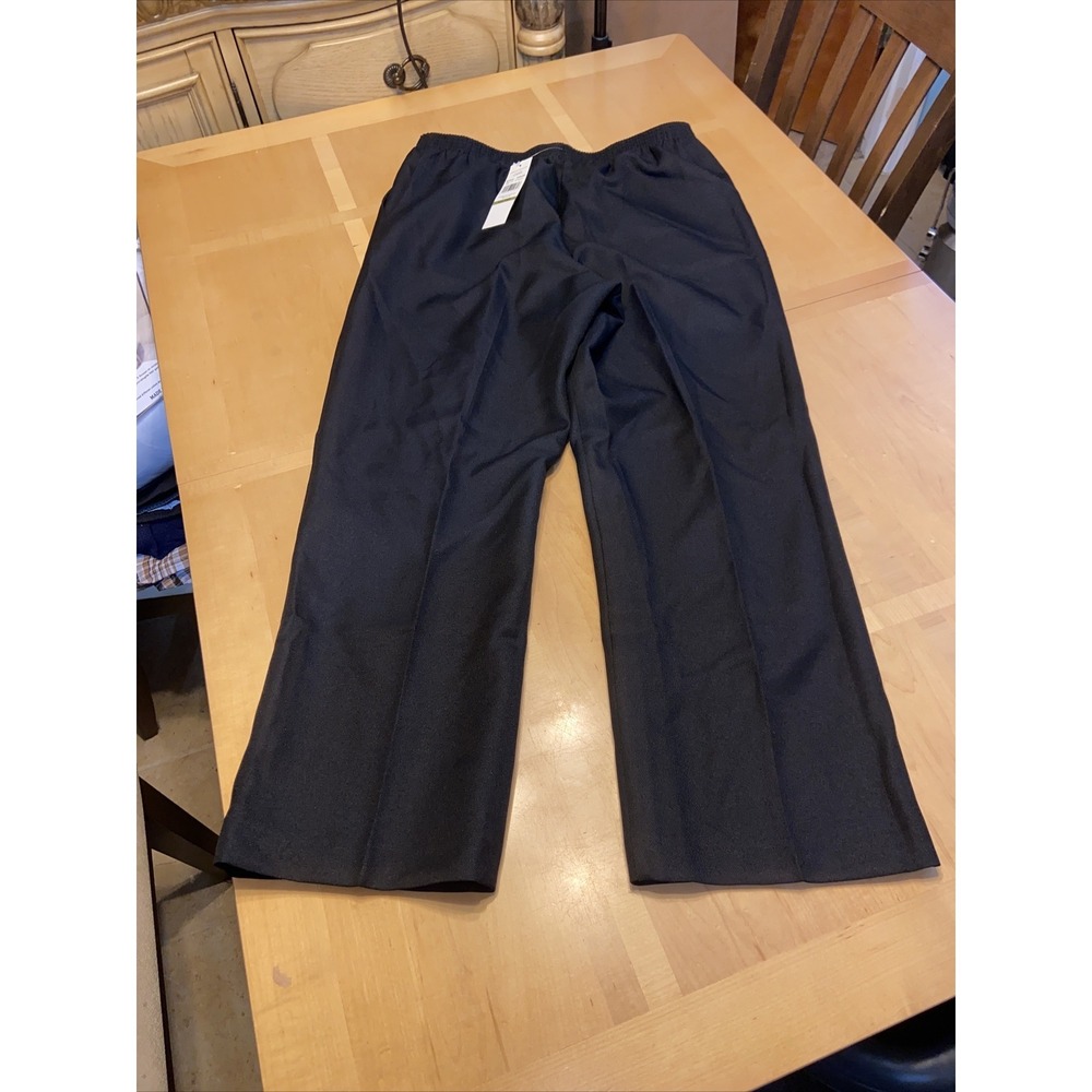 Alfred Dunner women's Classics Pants 14p Black‎ Stretch